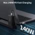 Mcdodo 140W USB C to Magnetic 3 Cable, MacBook Air Charger Mag-Safe Cable Compatible with MacBook Pro/Air M1 M2 M3(2021-2024 14"&16")-6.6ft-Black